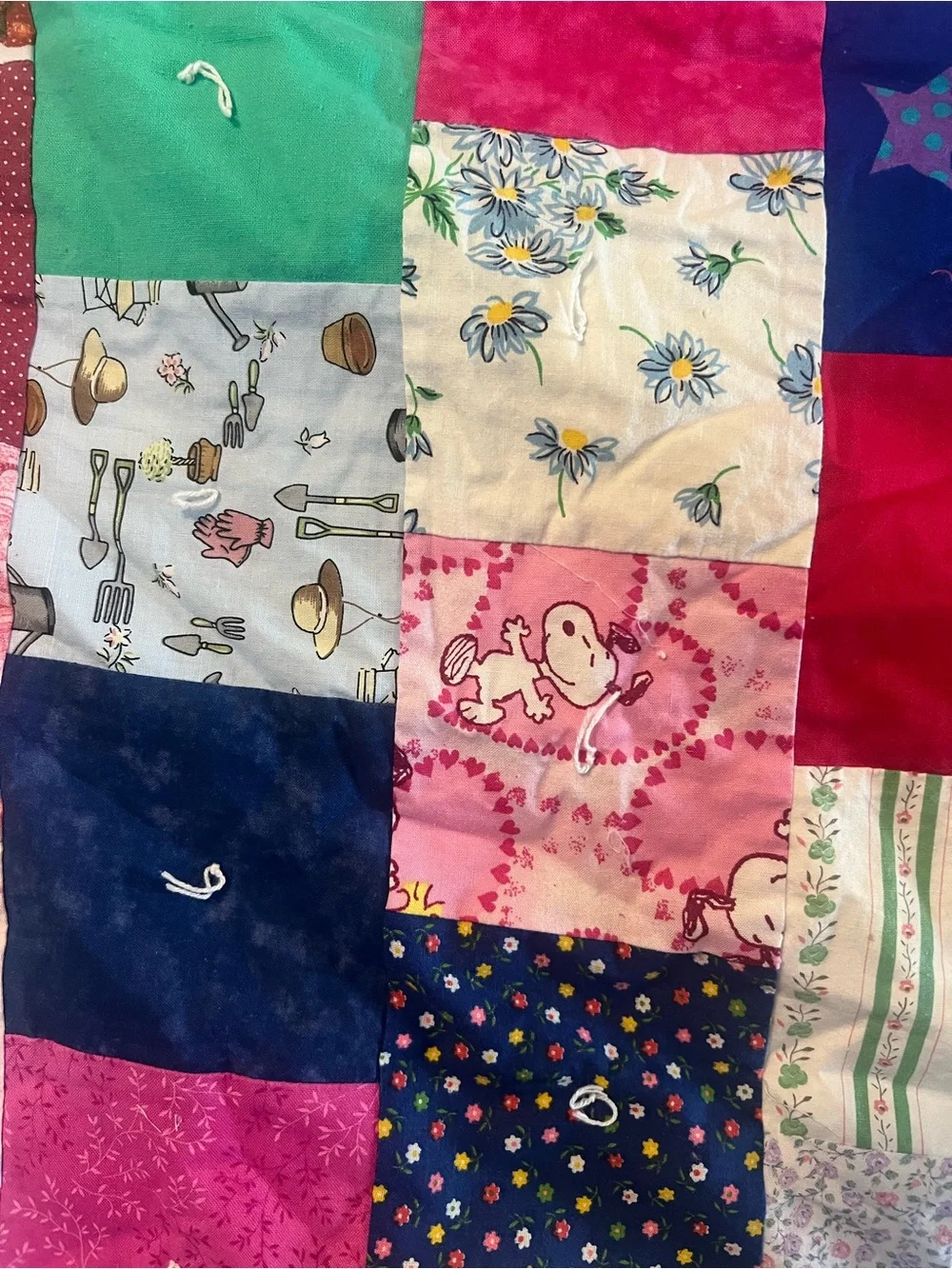 Vintage 36x37 Homemade,  Thomas The Train Quilt, VGC